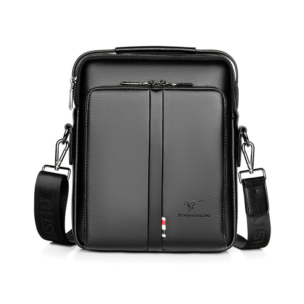 Whatna ショルダーバッグ メンズ メッセンジャーバッグ 縦型 小さめ ビジネスバッグ 9.7インチipad収納可 本 革通勤 通学 斜めがけバッグ オシャレ な シンプル な 実用 自転車 かばん男性用-5