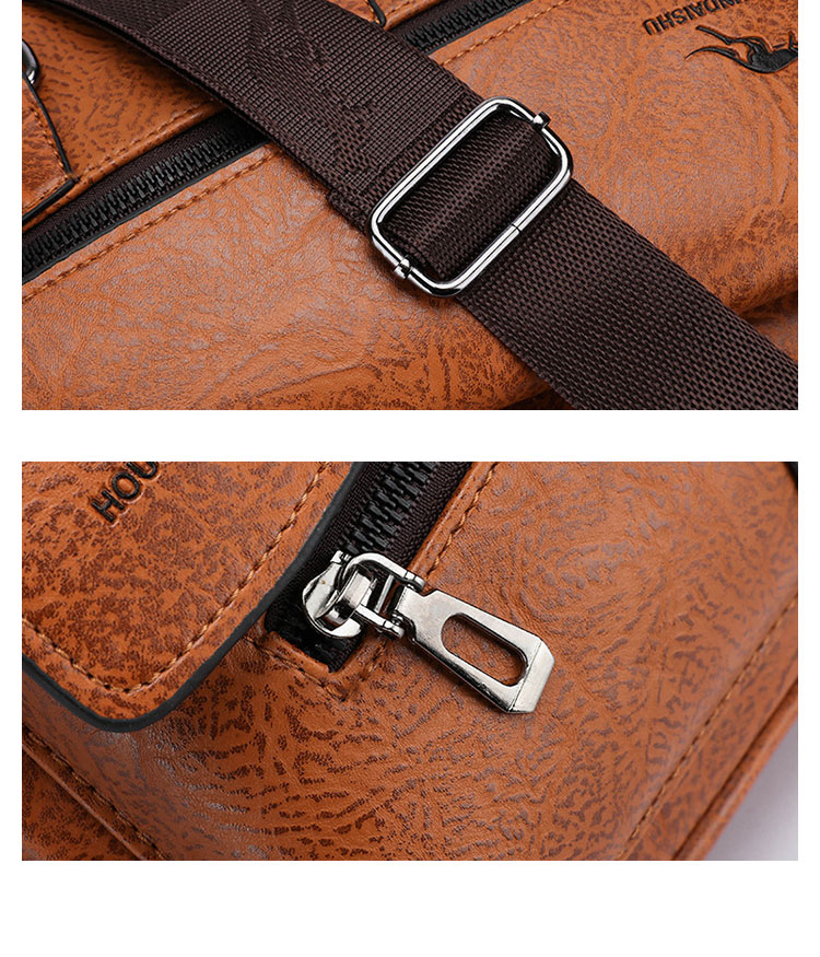 Whatna 革 ショルダーバッグ メンズ 3way 斜め掛け胸バッグ 手提げバッグ 手持げバッグ セカンドバッグ キーリング付 Ipad 10.5収納可 横型 カジュアル フォーマル ビジネス 通学 通勤 肩掛けバッグ 自転車かばん プレゼント男性3977-6