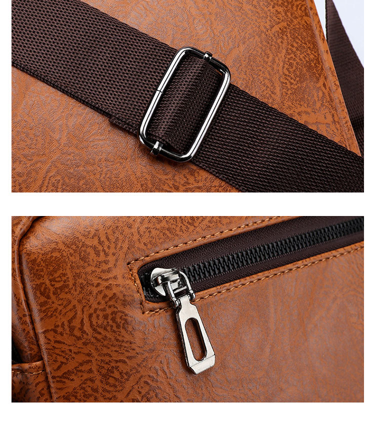 Whatna 革 ショルダーバッグ メンズ 3way 斜め掛け胸バッグ 手提げバッグ 手持げバッグ セカンドバッグ キーリング付 Ipad 10.5収納可 横型 カジュアル フォーマル ビジネス 通学 通勤 肩掛けバッグ 自転車かばん プレゼント男性3979-5