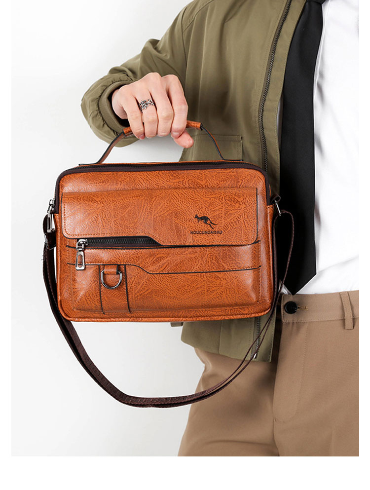 Whatna 革 ショルダーバッグ メンズ 3way 斜め掛け胸バッグ 手提げバッグ 手持げバッグ セカンドバッグ キーリング付 Ipad 10.5収納可 横型 カジュアル フォーマル ビジネス 通学 通勤 肩掛けバッグ 自転車かばん プレゼント男性3978-9