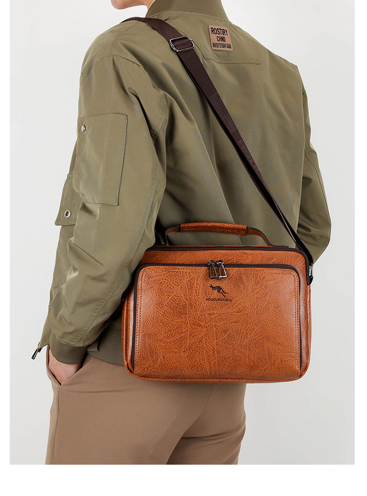 Whatna 革 ショルダーバッグ メンズ 3way 斜め掛け胸バッグ 手提げバッグ 手持げバッグ セカンドバッグ キーリング付 Ipad 10.5収納可 横型 カジュアル フォーマル ビジネス 通学 通勤 肩掛けバッグ 自転車かばん プレゼント男性3979-8