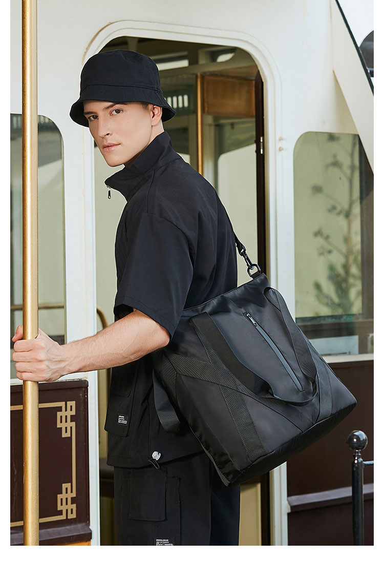 Whatna トートバッグ メンズ 3way ショルダーバッグ 斜め掛け胸バッグ セカンドバッグ 手持げバッグ A4 15.6インチPC収納可 カジュアル フォーマル ビジネス 通学 通勤 結婚式 肩掛けバッグ 自転車かばん プレゼント男性-11