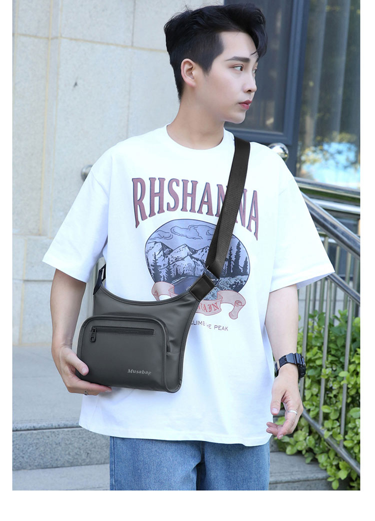 Whatnaショルダーバッグ メンズ 斜め掛け ボディーバッグ 肩掛け ワンショルダー バッグ 胸バッグ カード4枚収納可 防水 軽量 男女兼用-9