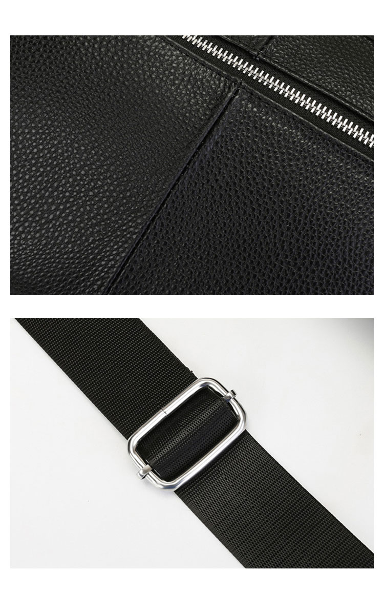 Whatna 天然 牛革ショルダーバッグ メンズ 斜め掛け ボディーバッグ 肩掛け ワンショルダー バッグ 胸バッグ 大容量 本 革A4 防水 軽量 男女兼用-9