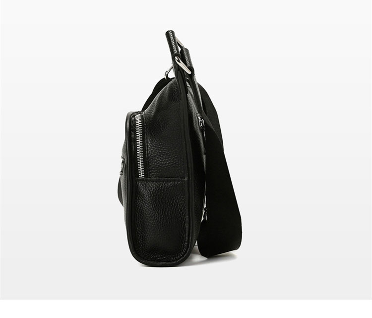 Whatna 天然 牛革ショルダーバッグ メンズ 斜め掛け ボディーバッグ 肩掛け ワンショルダー バッグ 胸バッグ 大容量 本 革A4 防水 軽量 男女兼用-3