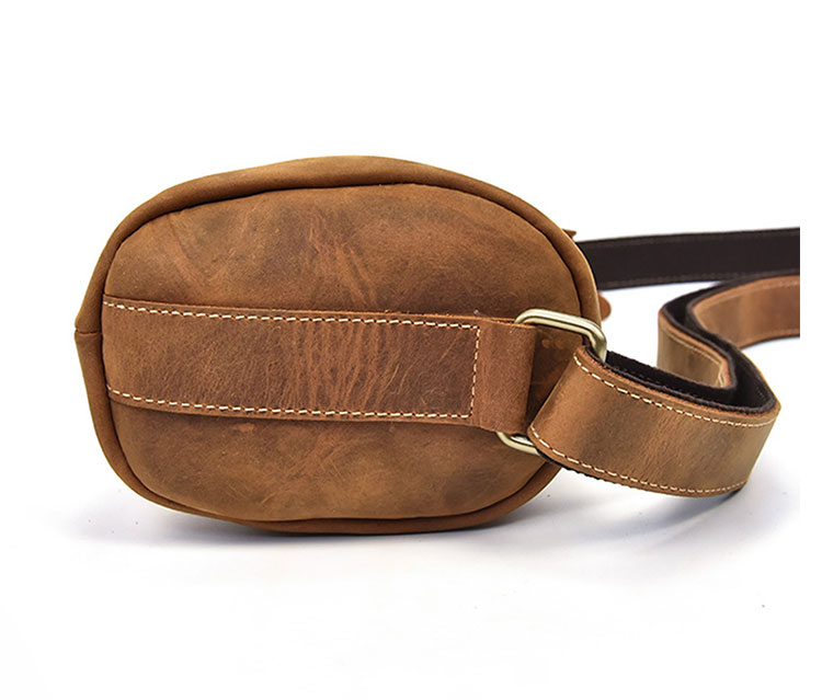 Whatna 天然牛 革 斜めがけ ボディバッグ ワンショルダー メンズ 本革 厚手 レザー9550-4