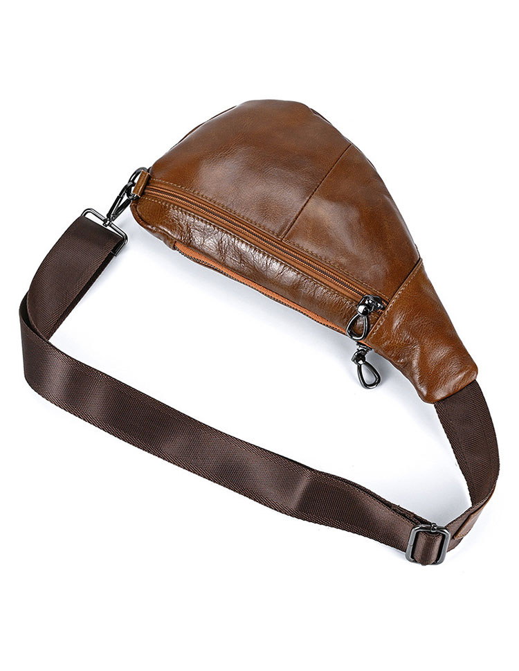 Whatna 天 然牛 革 斜めがけ ボディバッグ ワンショルダー メンズ 本革 厚手 レザー9050-7