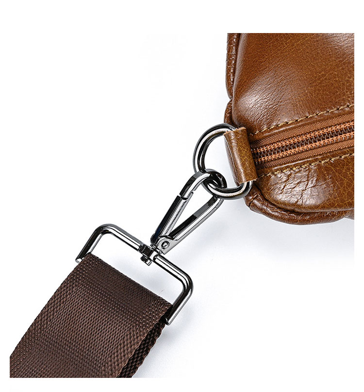 Whatna 天 然牛 革 斜めがけ ボディバッグ ワンショルダー メンズ 本革 厚手 レザー9050-10