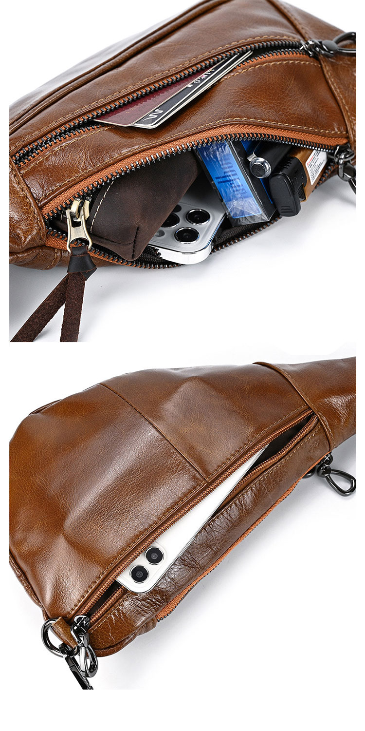 Whatna 天 然牛 革 斜めがけ ボディバッグ ワンショルダー メンズ 本革 厚手 レザー9050-9