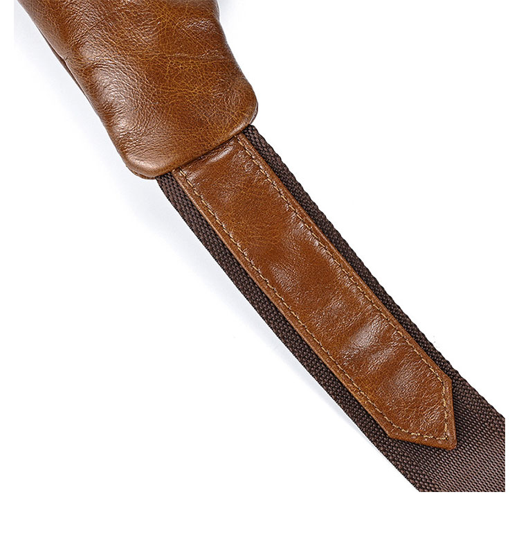 Whatna 天 然牛 革 斜めがけ ボディバッグ ワンショルダー メンズ 本革 厚手 レザー9050-13