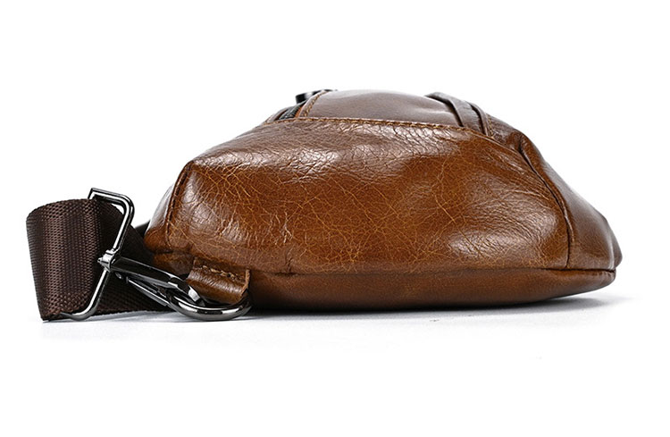 Whatna 天 然牛 革 斜めがけ ボディバッグ ワンショルダー メンズ 本革 厚手 レザー9050-4