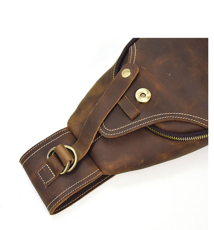 Whatna 天然牛 革 斜めがけ ボディバッグ ワンショルダー メンズ 本革 厚手 レザー Ipadmini収納可9340-9