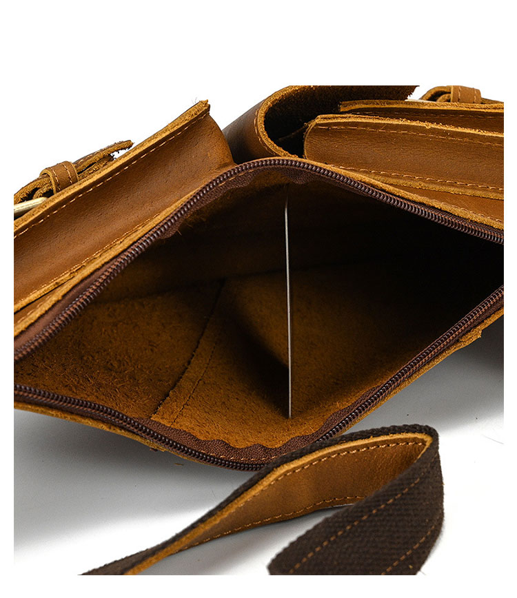 Whatna 天然牛 革 斜めがけ ボディバッグ ワンショルダー メンズ 本革 厚手 レザー Ipadmini収納可7165-8