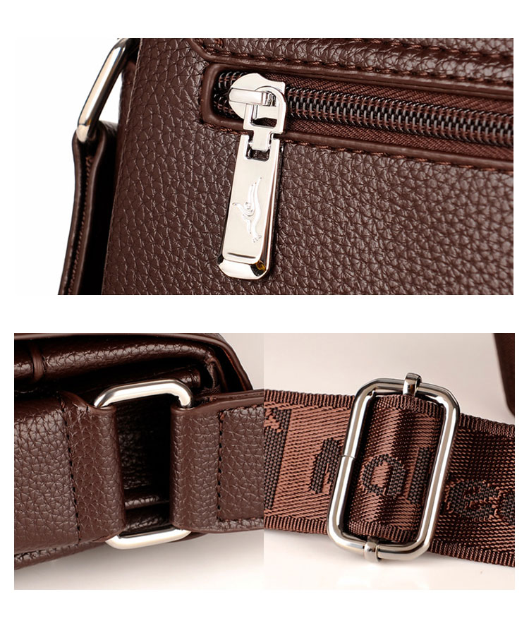 Whatna 革 フラップ ショルダーバッグ メンズ 3室仕切 盗難防止A4 ipad 10.5 収納可 縦型 メンズ ビジネスかばん斜めがけ 小さめメッセンジャーバッグ 斜め掛け通学通勤バッグ 肩掛けバッグ 紳士用 男性用-11