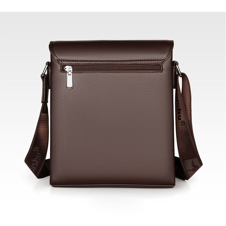 Whatna革 フラップ ショルダーバッグ メンズバッグ 盗難防止3室仕切 A4 ipad 10.5 収納可 縦型 メンズ ビジネスかばん斜めがけ 小さめメッセンジャーバッグ 斜め掛け通学通勤バッグ 肩掛けバッグ 紳士用 男性用-4