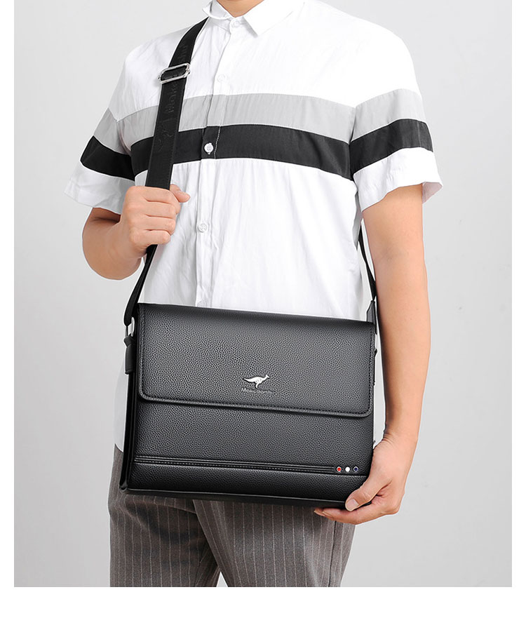 Whatna革 フラップ ショルダーバッグ メンズバッグ 盗難防止3室仕切 A4 ipad 10.5 収納可 縦型 メンズ ビジネスかばん斜めがけ 小さめメッセンジャーバッグ 斜め掛け通学通勤バッグ 肩掛けバッグ 紳士用 男性用-12