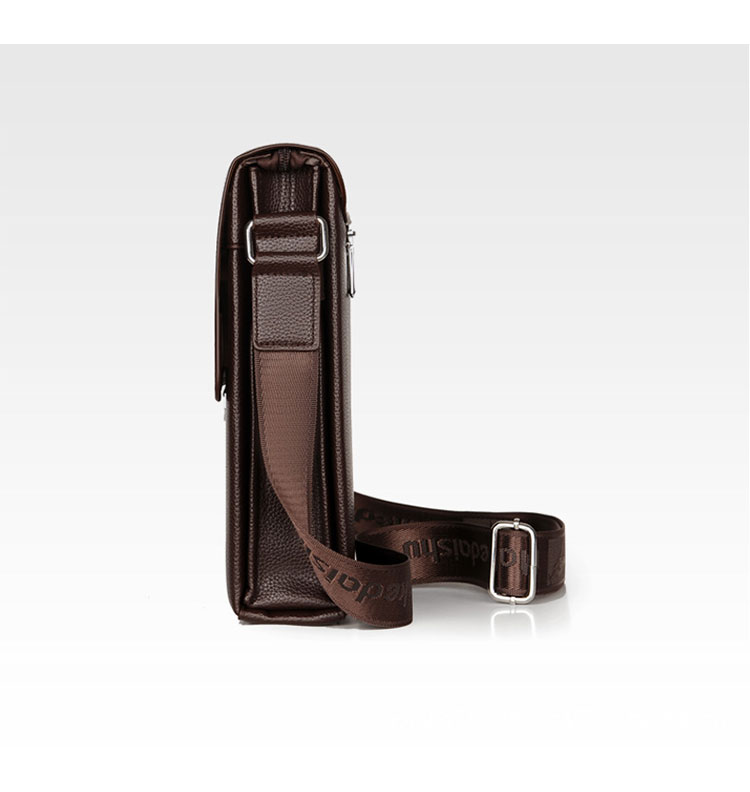 Whatna革 フラップ ショルダーバッグ メンズバッグ 盗難防止3室仕切 A4 ipad 10.5 収納可 縦型 メンズ ビジネスかばん斜めがけ 小さめメッセンジャーバッグ 斜め掛け通学通勤バッグ 肩掛けバッグ 紳士用 男性用-3