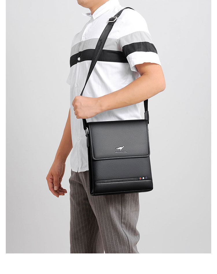 Whatna革 フラップ ショルダーバッグ メンズバッグ 盗難防止3室仕切 A4 ipad 10.5 収納可 縦型 メンズ ビジネスかばん斜めがけ 小さめメッセンジャーバッグ 斜め掛け通学通勤バッグ 肩掛けバッグ 紳士用 男性用-10