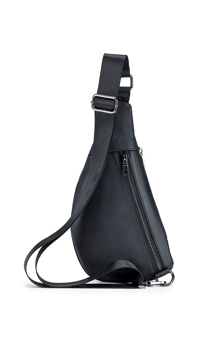 Whatna 天然牛 革 斜めがけ ボディバッグ ワンショルダー メンズ 本革 厚手 レザー91023-3