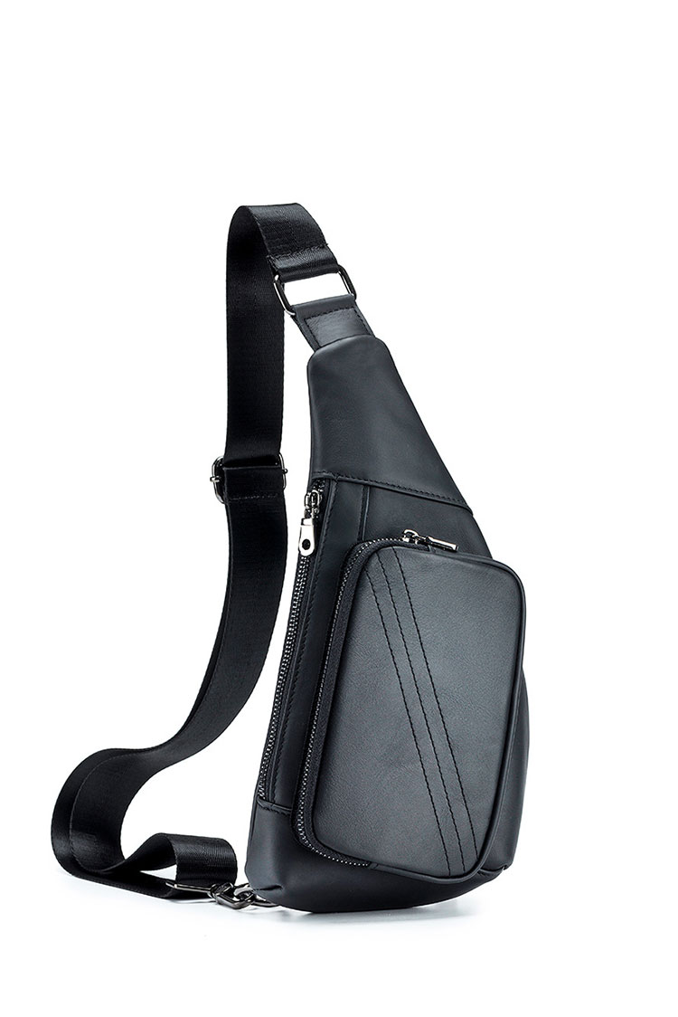 Whatna 天然牛 革 斜めがけ ボディバッグ ワンショルダー メンズ 本革 厚手 レザー91023-1