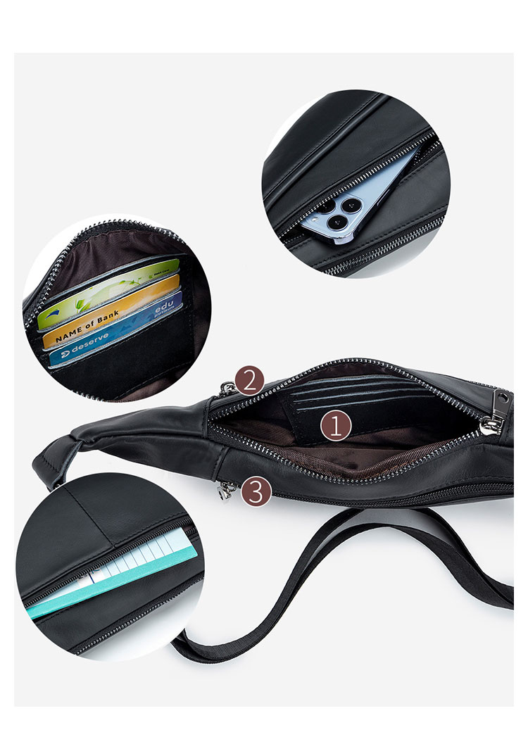 Whatna 天然牛 革 斜めがけ ボディバッグ ワンショルダー メンズ 本革 厚手 レザー91022-6