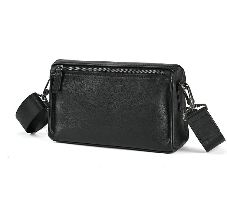 Whatna アンティーク風合い鞣し天 然 牛革ミニショルダーバッグ メンズ メッセンジャーバッグ 小さめ ビジネスバッグ ipad mini収納可 本革通勤 通学 斜めがけバッグ 自転車 かばん男性用 黑137033-1