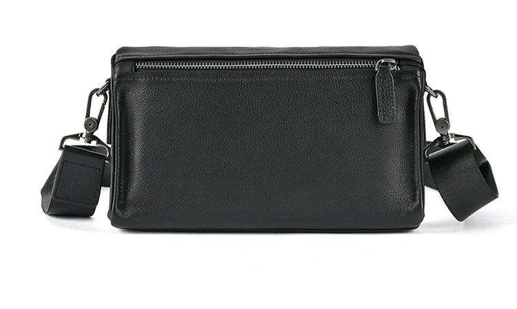 Whatna アンティーク風合い鞣し天 然 牛革ミニショルダーバッグ メンズ メッセンジャーバッグ 小さめ ビジネスバッグ ipad mini収納可 本革通勤 通学 斜めがけバッグ 自転車 かばん男性用 黑137033-2