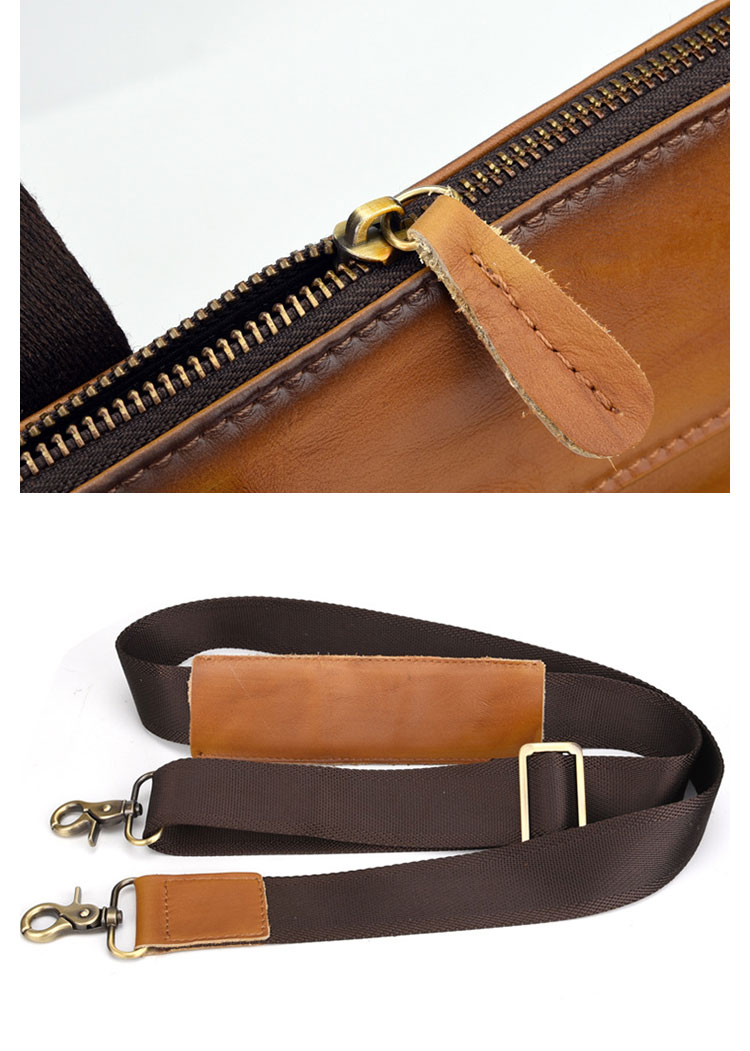 Whatna ワンショルダーメンズ ボディバッグ 斜め掛けバッグ肩掛け 胸バッグ 手提げバッグ メッセンジャーバッグ PUレザー2室仕切 大容量 イヤホン穴付 キーリング付 左右に付け替え可 軽量 男女兼用-10