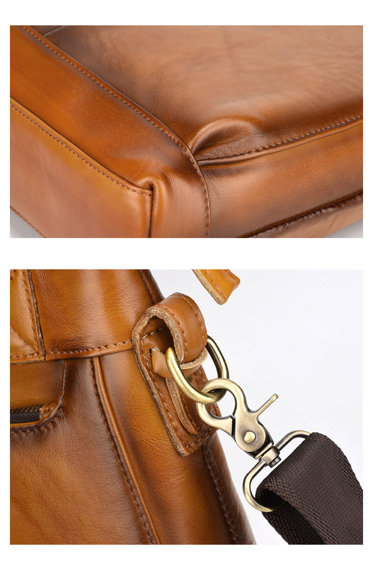 Whatna ワンショルダーメンズ ボディバッグ 斜め掛けバッグ肩掛け 胸バッグ 手提げバッグ メッセンジャーバッグ PUレザー2室仕切 大容量 イヤホン穴付 キーリング付 左右に付け替え可 軽量 男女兼用-8