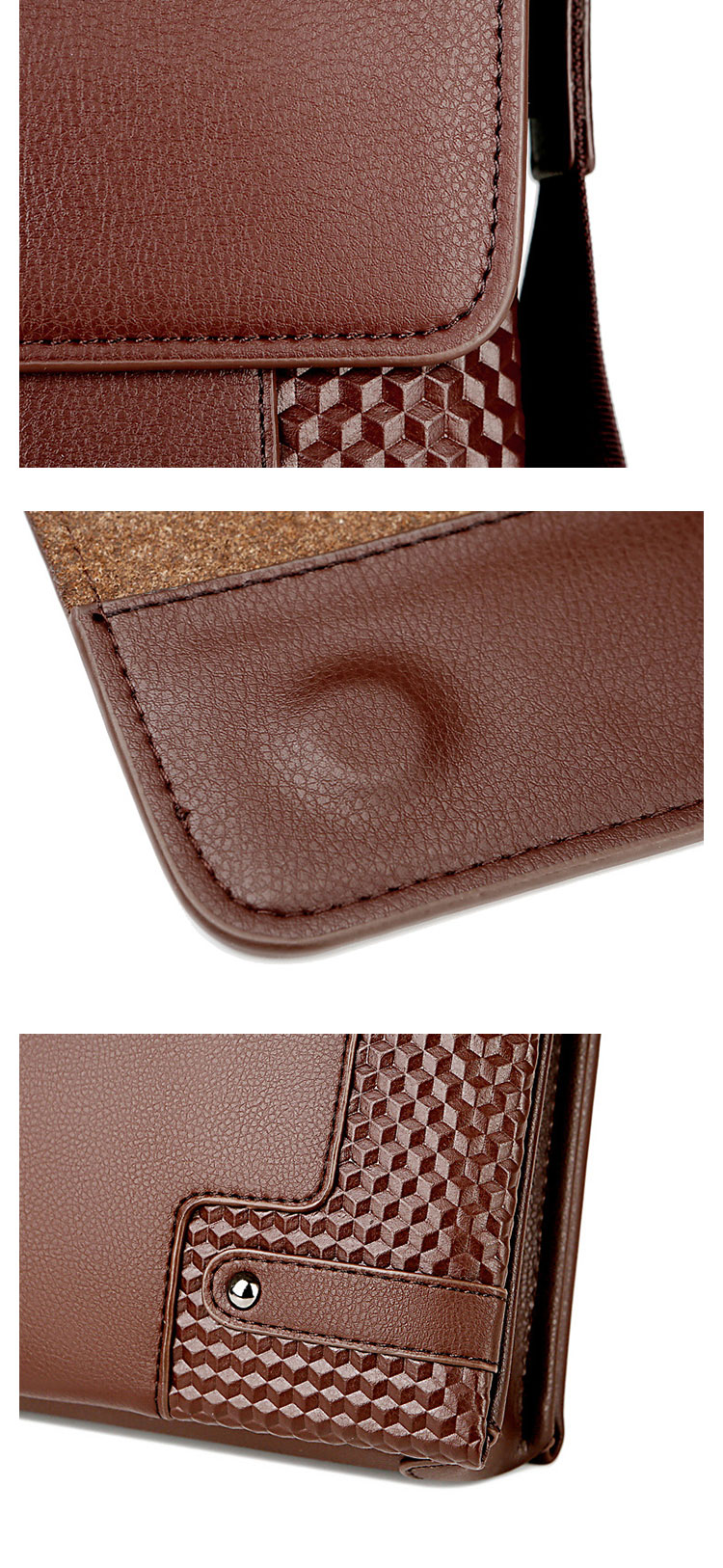 Whatna 革 フラップ ショルダーバッグ メンズバッグ 盗難防止3室仕切 ipad 10.5 収納可 縦型 メンズ ビジネスかばん斜めがけ 小さめメッセンジャーバッグ 斜め掛け通学通勤バッグ 肩掛けバッグ 紳士用 男性用-13