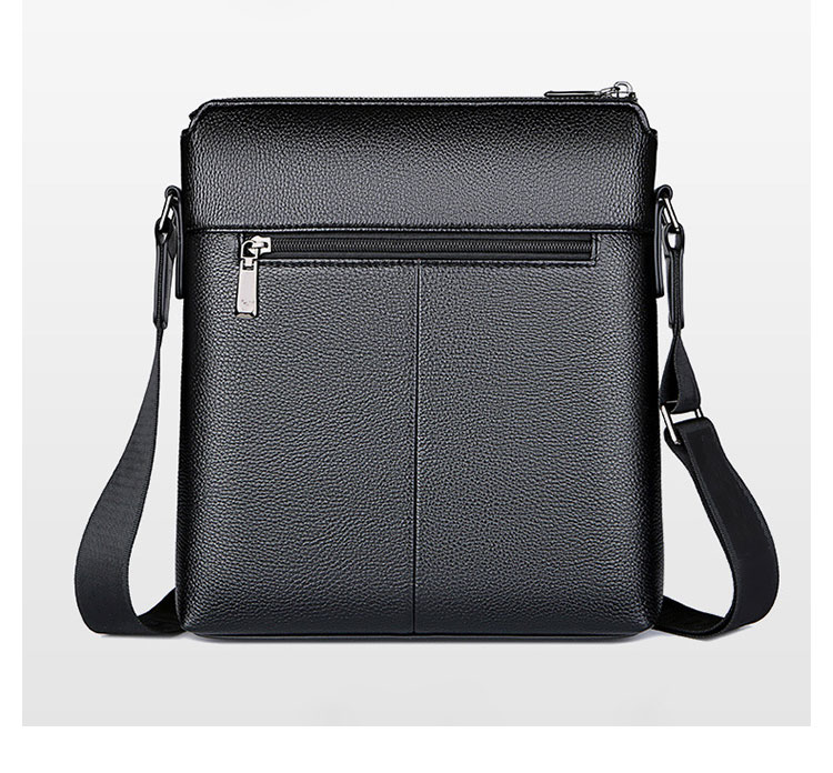 Whatna 革 フラップ ショルダーバッグ メンズバッグ 盗難防止ipad 10.5 収納可 縦型 メンズ ビジネスかばん斜めがけ 小さめメッセンジャーバッグ 斜め掛け通学通勤バッグ 肩掛けバッグ 紳士用 男性用-4