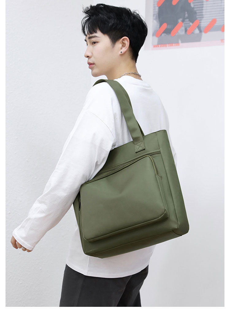 Whatna トートバッグ メンズ レディース A4 B5書類、15.6インチPC収納可 肩掛け ビジネス フォーマル カジュアル バッグ 冠婚葬祭バッグ 手提げバッグ 手持げバッグ 男性 女性 大容量-13