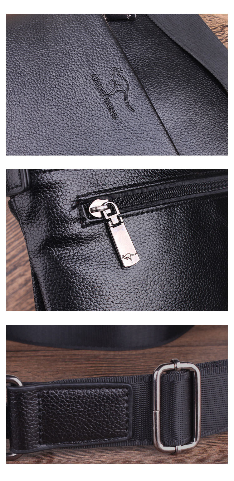 Whatna ショルダーバッグ メンズかばん 斜めがけ 肩掛けバッグメッセンジャーバッグ シンプル カジュアル ワンショルダーボディバッグPUレザ ー ipad10.5収納可-7