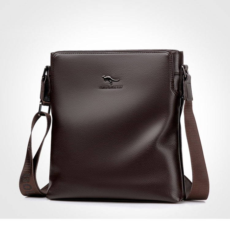 Whatna革 フラップ ショルダーバッグ メンズバッグ 盗難防止ipad 10.5 収納可 縦型 メンズ ビジネスかばん斜めがけ 小さめメッセンジャーバッグ 斜め掛け通学通勤バッグ 肩掛けバッグ 紳士用 男性用-1