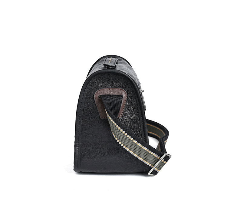 Whatna アンティーク風合い鞣し天 然 牛革ショルダーバッグ メンズ メッセンジャーバッグ 小さめ ビジネスバッグ ipad 10.5収納可 本革通勤 通学 斜めがけバッグ 自転車 かばん男性用 黑MZ-03-4