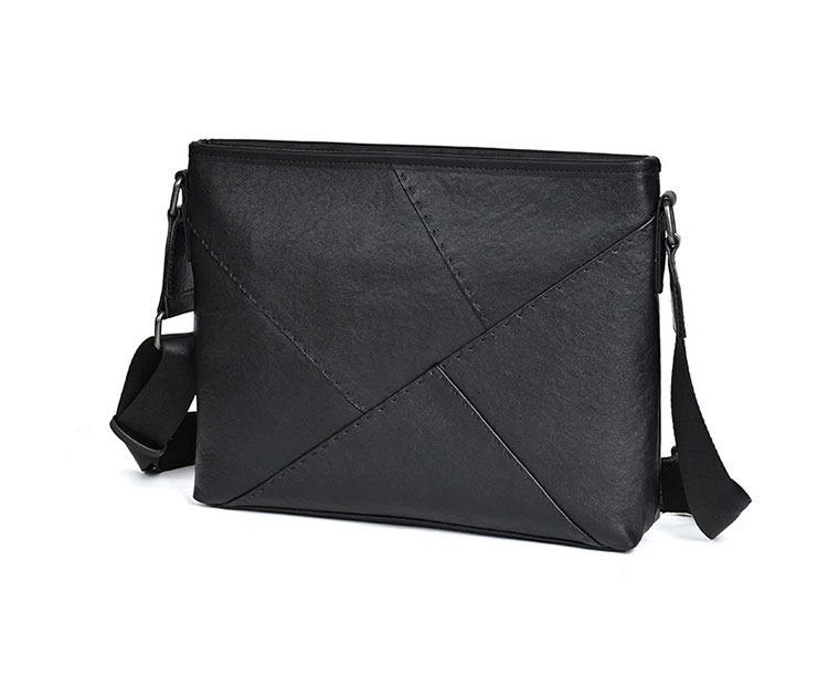 Whatna アンティーク風合い鞣し天 然 牛革ショルダーバッグ メンズ メッセンジャーバッグ 小さめ ビジネスバッグ A4サイズ ipad 10.5収納可 本革通勤 通学 斜めがけバッグ 自転車 かばん男性用 黑MZ-02-3