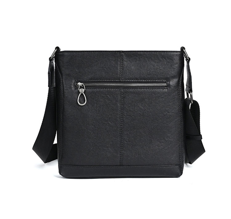 Whatna アンティーク風合い鞣し天 然 牛革ショルダーバッグ メンズ メッセンジャーバッグ 小さめ ビジネスバッグ ipad 10.5収納可 本革通勤 通学 斜めがけバッグ 自転車 かばん男性用 黑MZ-01-2