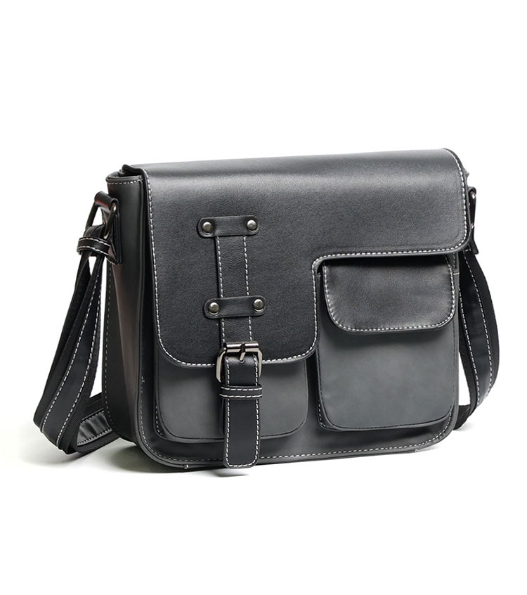 Whatna ミニショルダーバッグ メンズ ポシェット 横型 ショルダーミニポーチ 革 軽量 小型 人気型 耐久性 小さめメッセンジャーバッグ斜め掛け ビジネス 通学 通勤鞄 軽量 実用 自転車 かばん男性用 ブラウン 黒 XM7002-1