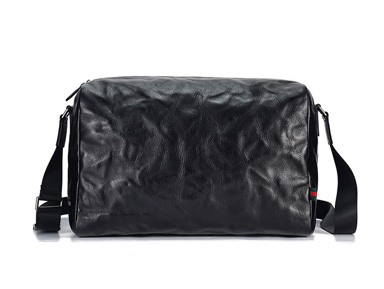 Whatna アンティーク風合い鞣し天 然 牛革ショルダーバッグ メンズ メッセンジャーバッグ 小さめ ビジネスバッグ A4 15インチのPC収納可 本革通勤 通学 斜めがけバッグ 自転車 かばん男性用 黒6781-1