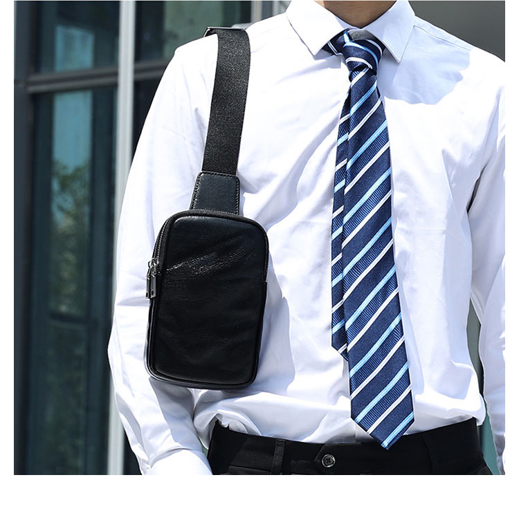 Whatna アンティーク風合い鞣し天 然牛 革 斜めがけ ボディバッグ ワンショルダー メンズ 左右付け替え可能 本革 厚手 レザー6747-11