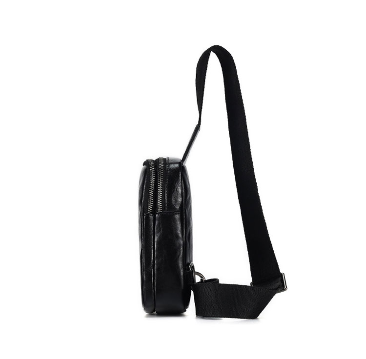 Whatna アンティーク風合い鞣し天 然牛 革 斜めがけ ボディバッグ ワンショルダー メンズ 左右付け替え可能 本革 厚手 レザー6747-3