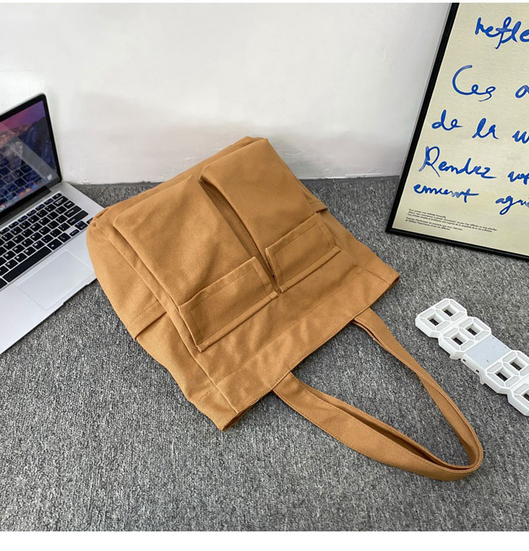 Whatna トートバッグ メンズ レディース バッグ 帆布A4 B5書類、15.6インチPC収納可 大容量 ショルダーバッグ マザーズバッグ 肩掛け ビジネス フォーマル カジュアル バッグ 冠婚葬祭バッグ 手提げバッグ 手持げバッグ 男性 女性-2