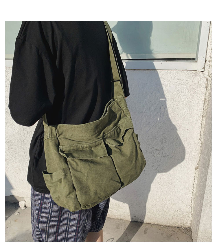 Whatna ショルダーバッグ  レディース  メンズメッセンジャーバッグ 帆布A4 B5 15.6インチPC収納可 大容量 トートバッグ マザーズバッグ 肩掛け ビジネス フォーマル カジュアル バッグ 冠婚葬祭バッグ 手提げバッグ 男性 女性-7