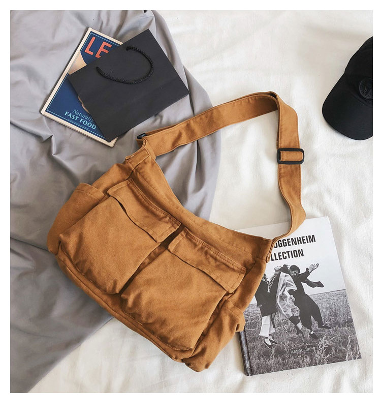 Whatna ショルダーバッグ  レディース  メンズメッセンジャーバッグ 帆布A4 B5 15.6インチPC収納可 大容量 トートバッグ マザーズバッグ 肩掛け ビジネス フォーマル カジュアル バッグ 冠婚葬祭バッグ 手提げバッグ 男性 女性-1