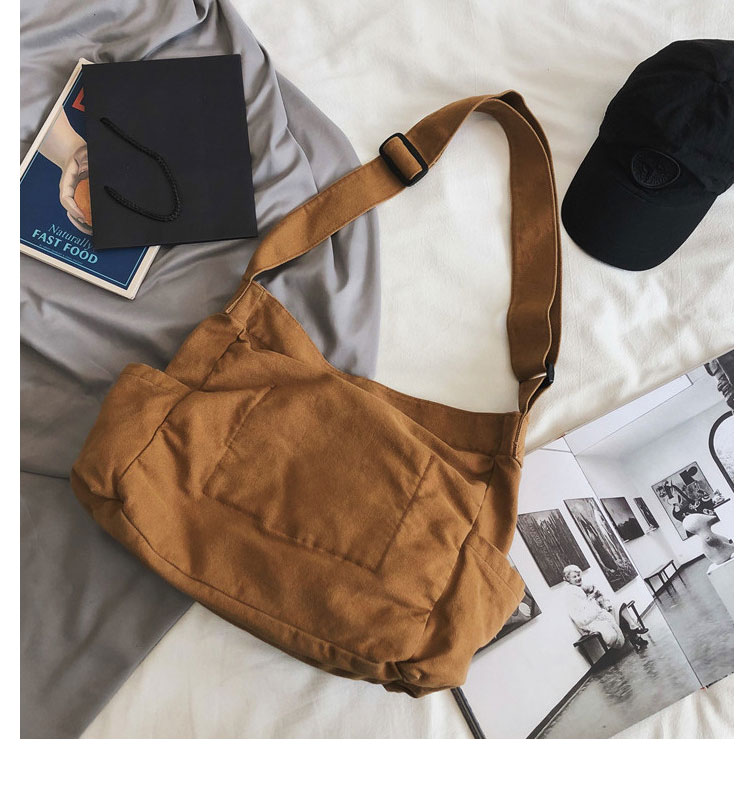 Whatna ショルダーバッグ  レディース  メンズメッセンジャーバッグ 帆布A4 B5 15.6インチPC収納可 大容量 トートバッグ マザーズバッグ 肩掛け ビジネス フォーマル カジュアル バッグ 冠婚葬祭バッグ 手提げバッグ 男性 女性-2