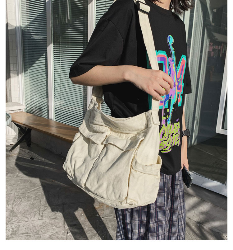 Whatna ショルダーバッグ  レディース  メンズメッセンジャーバッグ 帆布A4 B5 15.6インチPC収納可 大容量 トートバッグ マザーズバッグ 肩掛け ビジネス フォーマル カジュアル バッグ 冠婚葬祭バッグ 手提げバッグ 男性 女性-9