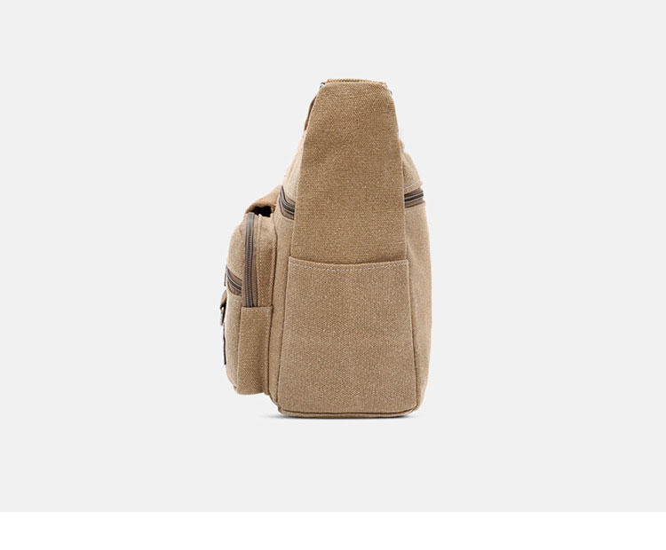 Whatna ワンショルダーメンズ ボディバッグ 斜め掛けバッグ肩掛け 胸バッグ 手提げバッグ メッセンジャーバッグ ポケットが多9個のポケットA4 防水 トートバッグ マザーズバッグ 軽量 男女兼用-3