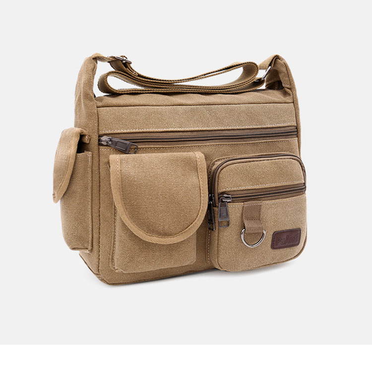 Whatna ワンショルダーメンズ ボディバッグ 斜め掛けバッグ肩掛け 胸バッグ 手提げバッグ メッセンジャーバッグ ポケットが多9個のポケットA4 防水 トートバッグ マザーズバッグ 軽量 男女兼用-1