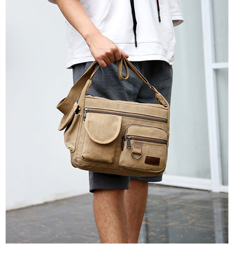 Whatna ワンショルダーメンズ ボディバッグ 斜め掛けバッグ肩掛け 胸バッグ 手提げバッグ メッセンジャーバッグ ポケットが多9個のポケットA4 防水 トートバッグ マザーズバッグ 軽量 男女兼用-15