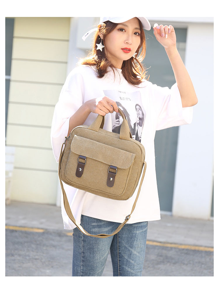 Whatna ショルダーバッグ メンズ レディース 2WAYトートバッグ ボディバッグ 斜め掛けバッグメッセンジャーバッグ 帆布A4 大容量 マザーズバッグ 手提げバッグ フォーマル カジュアル バッグ 冠婚葬祭バッグ 男性 女性-8